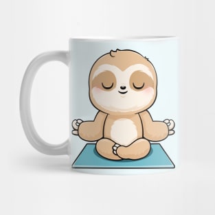 Cute Sloth Meditating Mug